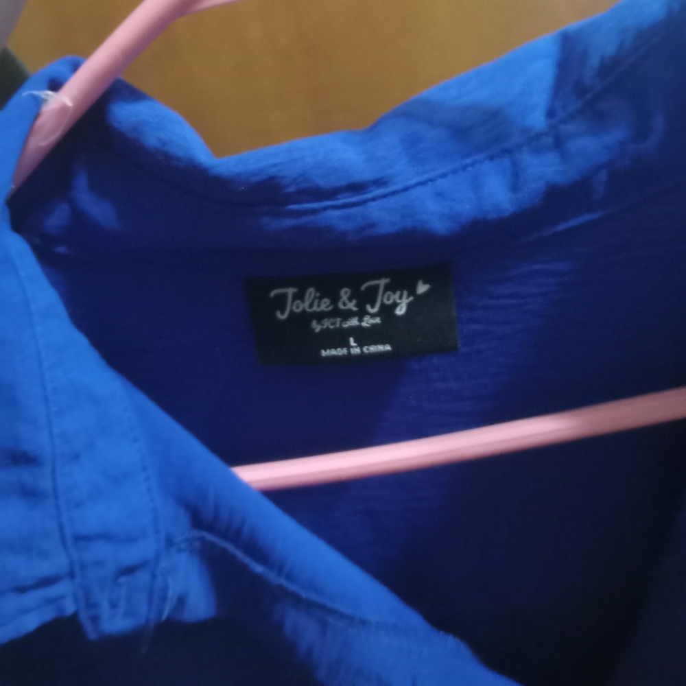 Blue Button Up - Picture 4 of 4